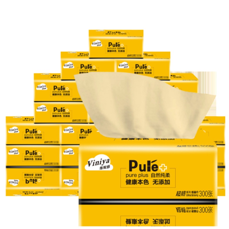 原木卫生纸 3连包抽纸