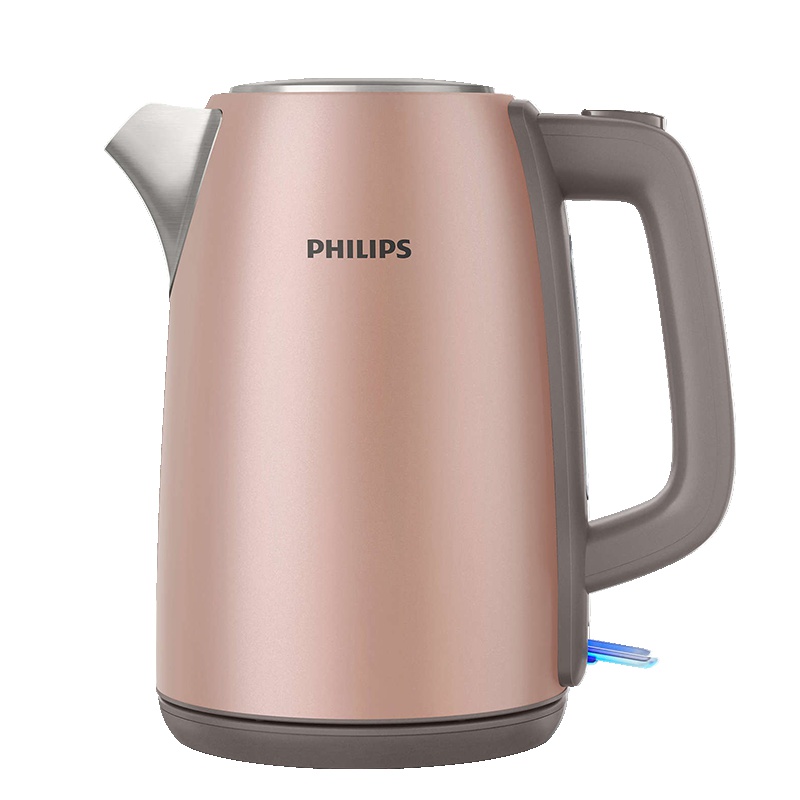飞利浦(Philips)HD9352/90 电水壶 家用食品级不锈钢 1.7L大容量烧水壶防干烧热水壶金属色自动断电功能