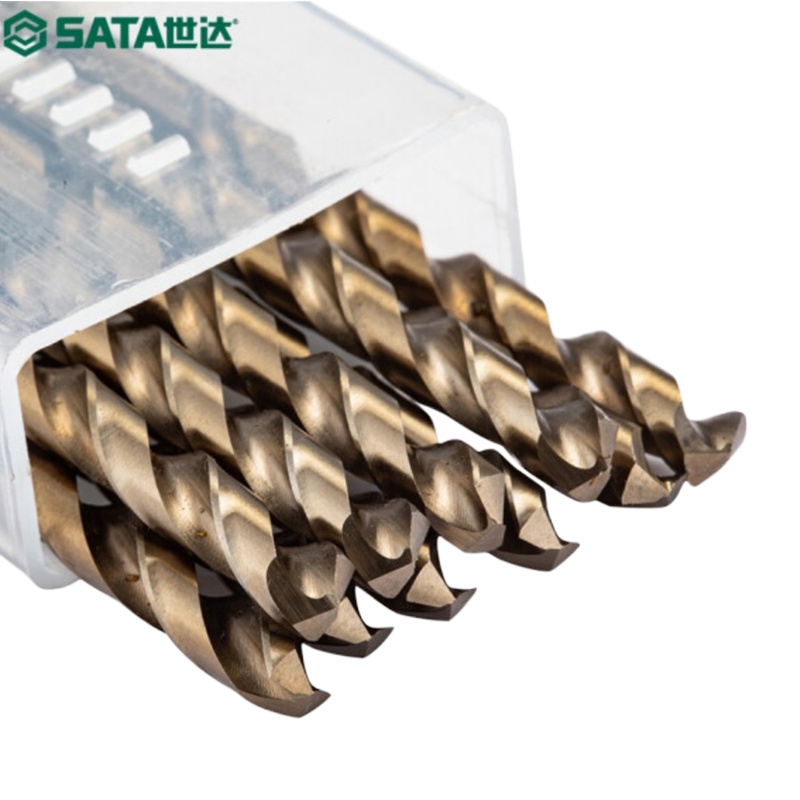 世达(SATA) 10件套直柄含钴麻花钻8.0mm 52380