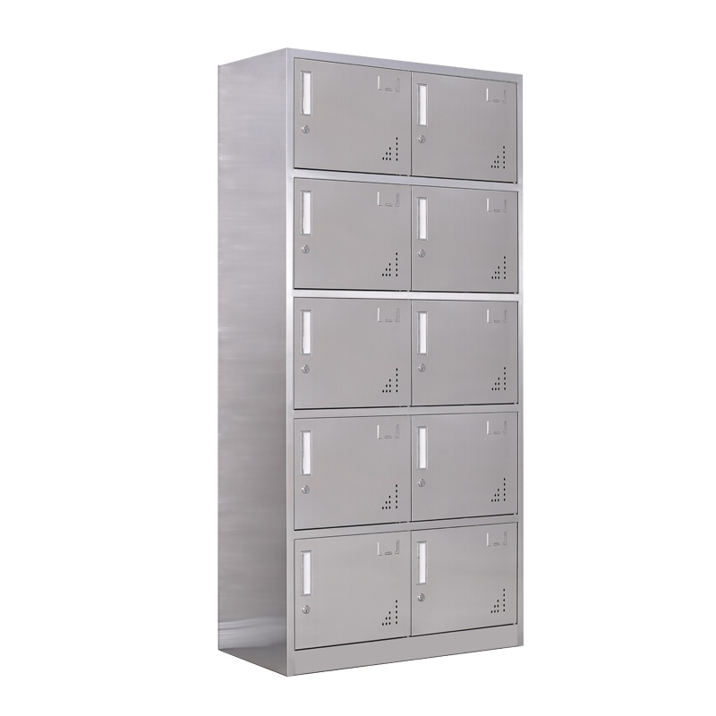 臻远 不锈钢304存储柜储物柜 10门更衣柜
