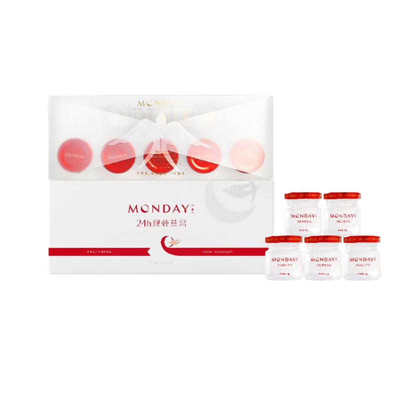 Monday星期一鲜炖无冰糖燕窝无添加即食燕窝礼盒50g*5