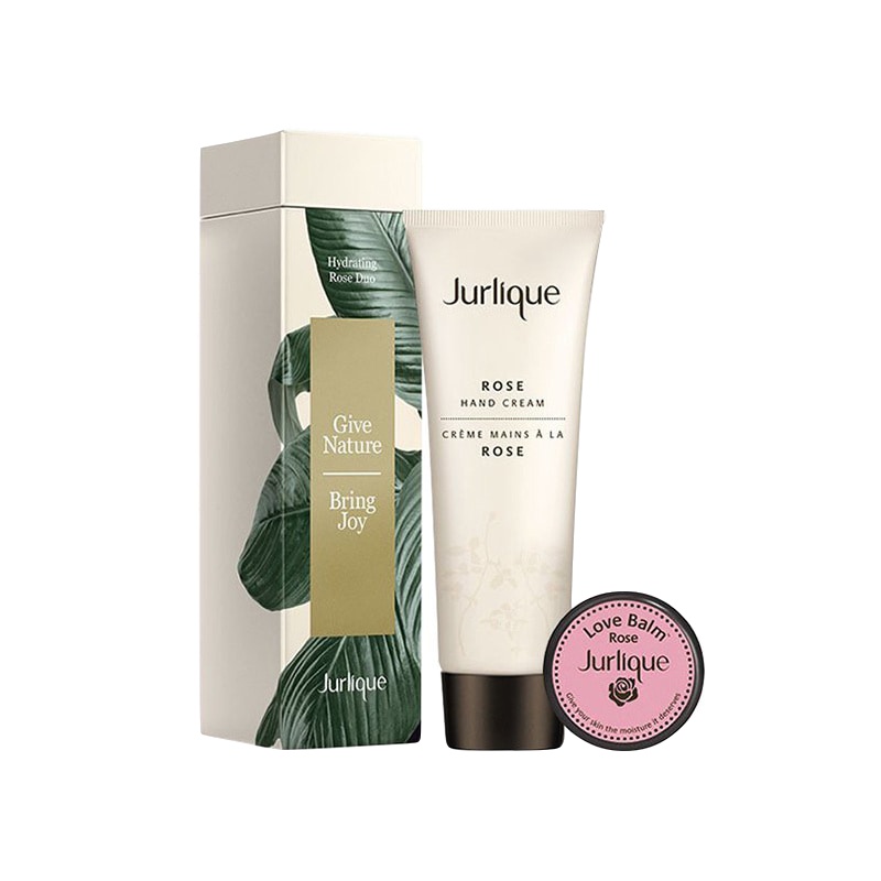 Jurlique 茱莉蔻 玫瑰平衡保湿套装 （玫瑰护手霜 125ml/支 + 玫瑰润唇膏 15ml/件）