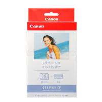 佳能(Canon)KL-36IP墨盒 相纸5寸照片纸含适用于CP1200 CP1300 CP910 热升华相纸36张每盒
