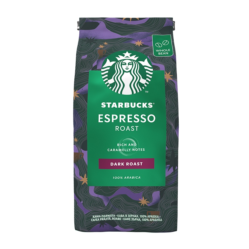 星巴克(Starbucks) 浓缩烘焙咖啡豆200g(深度烘培)