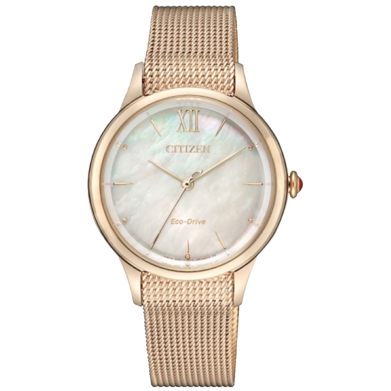 国行 西铁城(CITIZEN)手表 光动能 商务时尚贝母盘 女表 EM0813-86Y