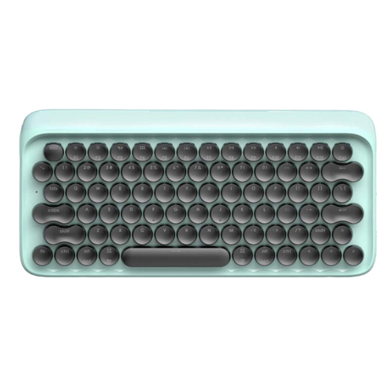 LOFREE 洛斐 EH112S DOT圆点蓝牙机械键盘 MAC办公笔记本无线手机键盘iPad青轴键盘 蓝色