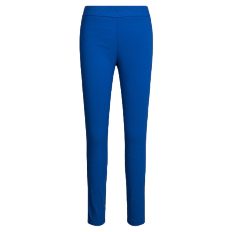 【福利款】拉夏贝尔宝蓝中腰微弹打底裤