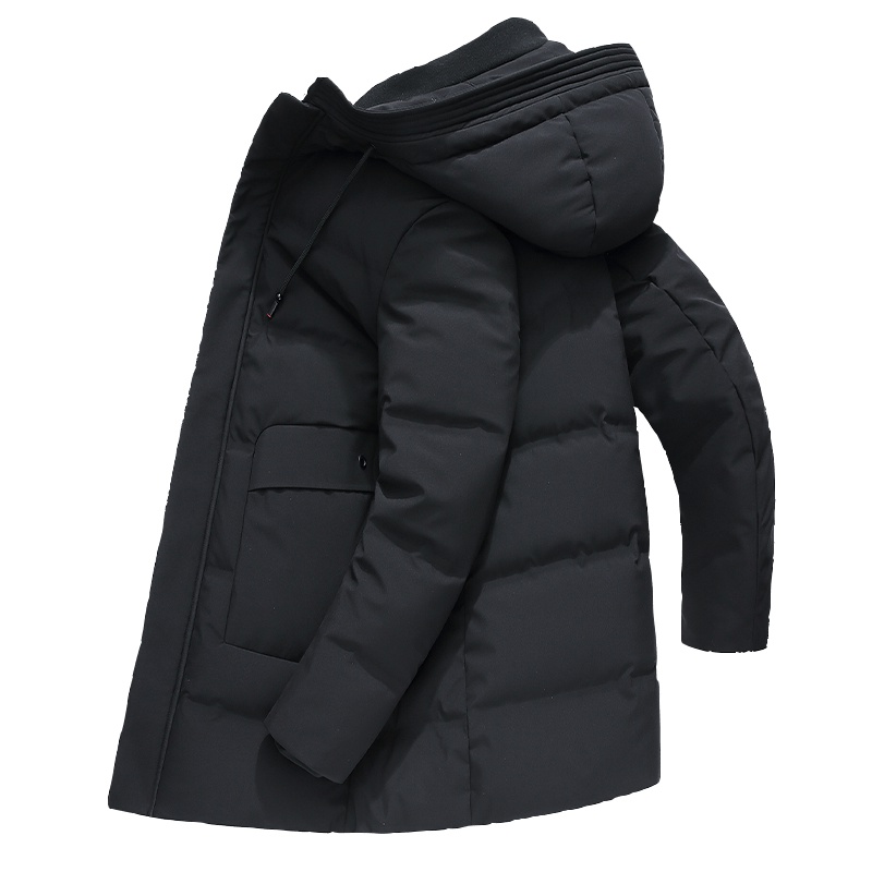 雪中飞男装2019秋冬新款时尚休闲韩版简约黑色加厚防寒羽绒服