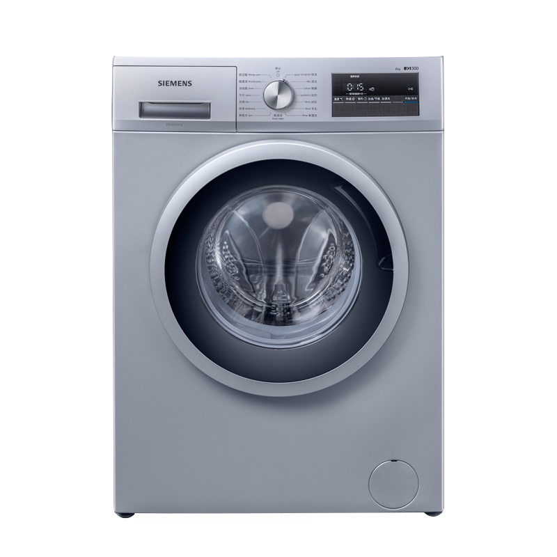 西门子(SIEMENS)XQG80-WM12N1R80W 8公斤 全自动家用滚筒 变频 节能低噪 滚筒洗衣机(银色)