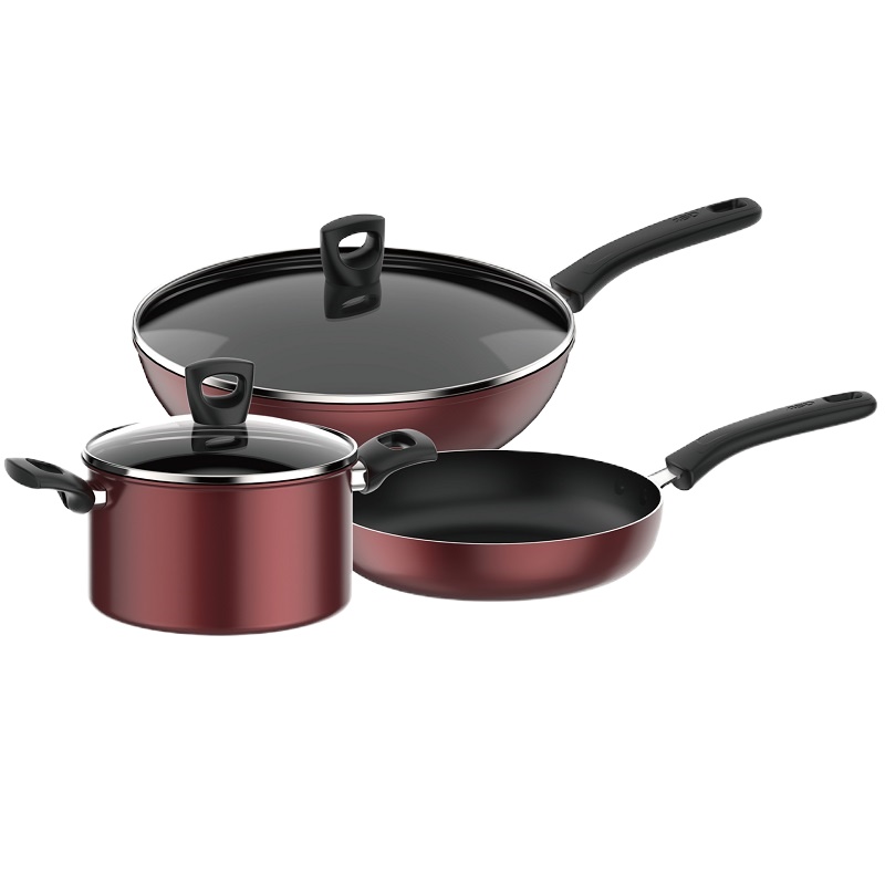 ASD爱仕达金滟新不粘锅三件套套装锅SE03CTJ(电磁炉通用)