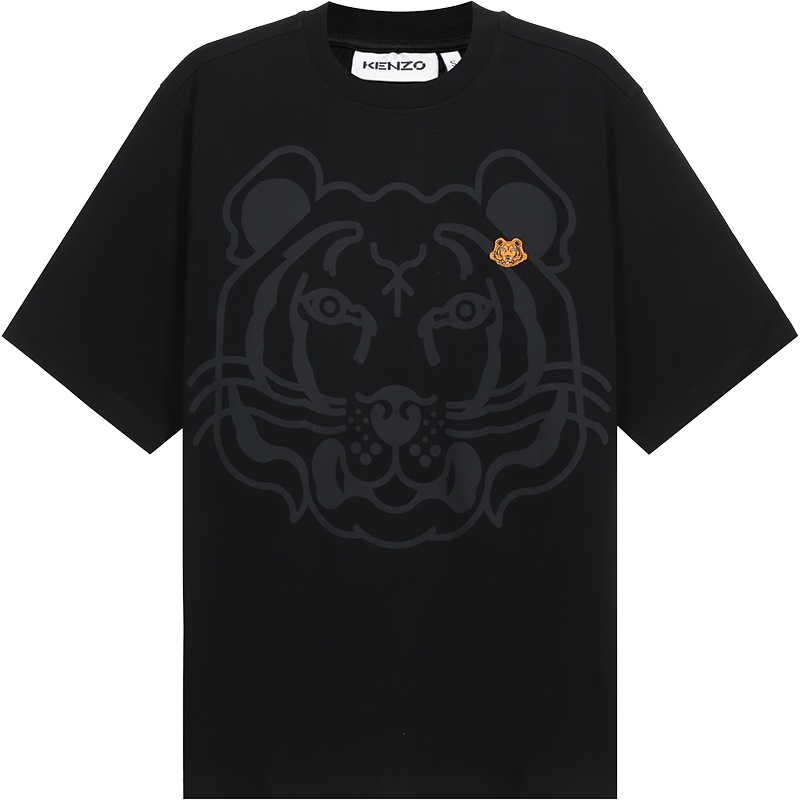 高田贤三 KENZO 男士棉质超大造型K Tiger圆领短袖T恤FB6 5TS522 4SA