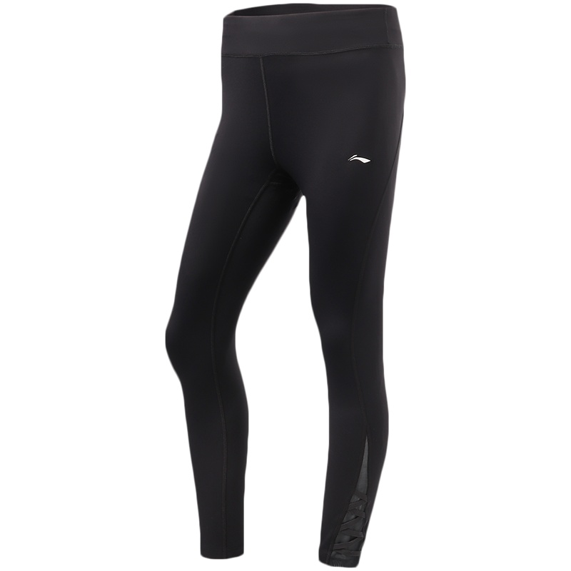 李宁运动长裤女士训练系列新款女装夏季弹力瑜伽针织运动长裤