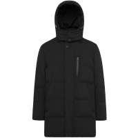 波司登中老年羽绒服男可脱卸帽中长款保暖外套_1