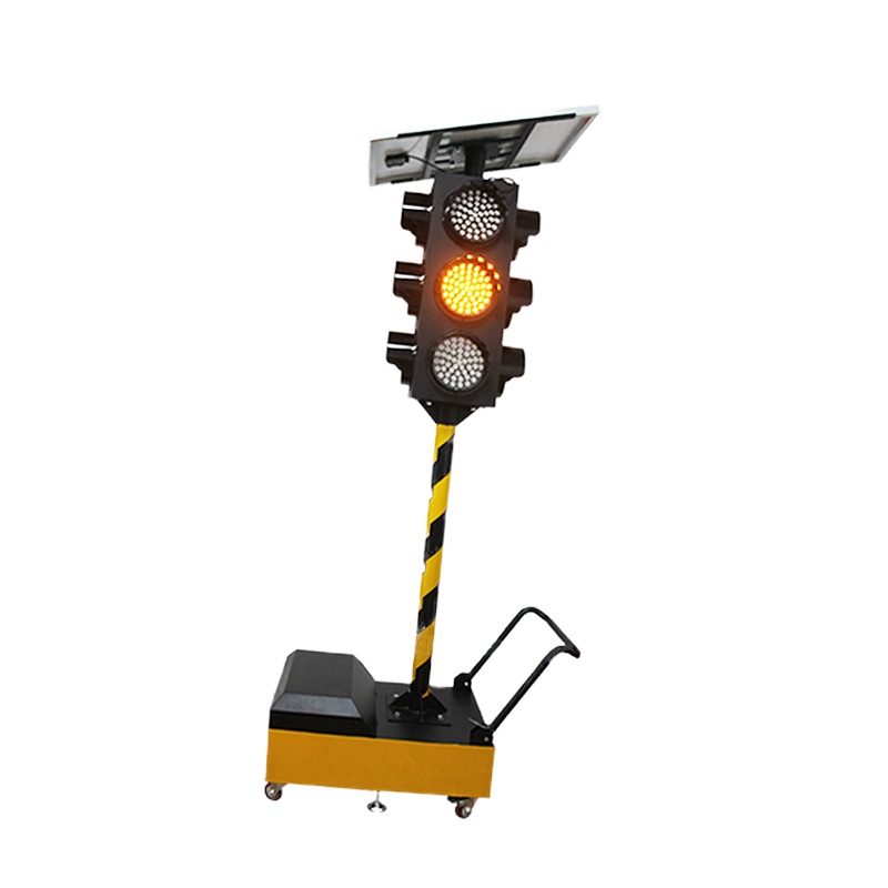 可移动式交通信号灯 200型太阳能移动四面三灯 WDM-YD200-01
