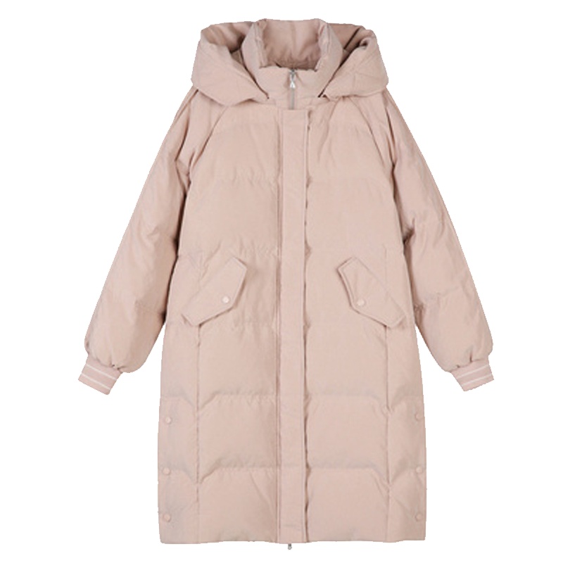 【专柜同款】面包服外套白鸭绒2019冬季新款韩版宽松学生中长款慵懒风羽绒服女20014992