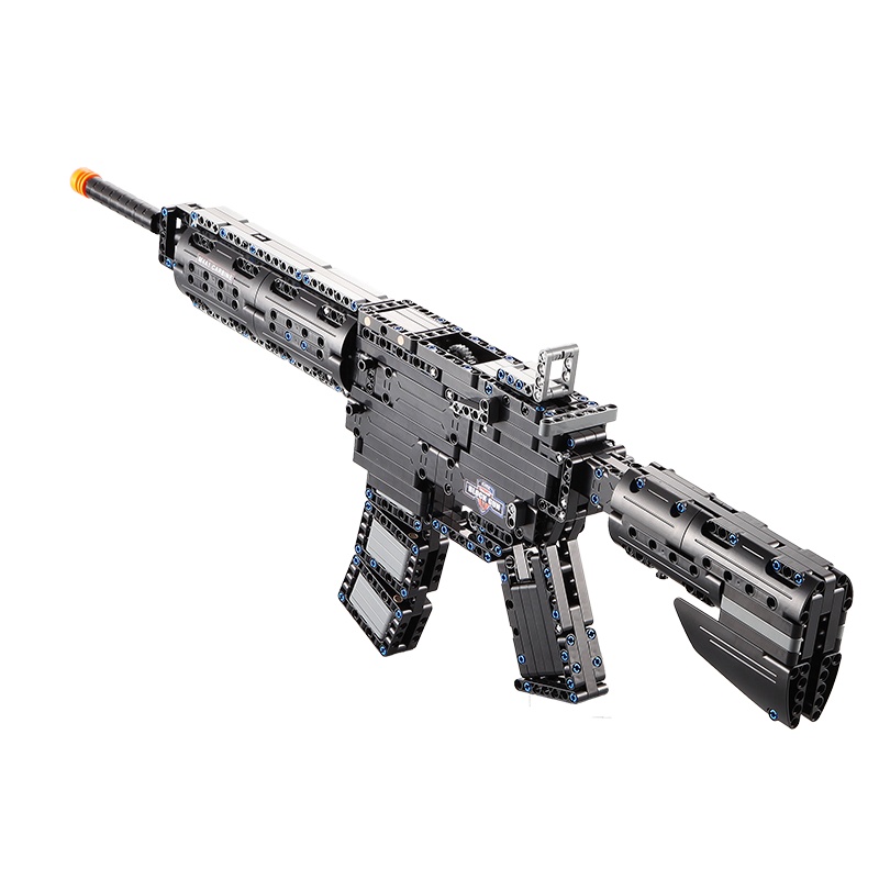 双鹰咔搭 M4A1积木枪积木玩具益智拼装玩具 可发射子弹 C81005