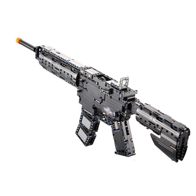 双鹰咔搭 m4a1积木枪积木玩具益智拼装玩具 可发射子弹 c81005