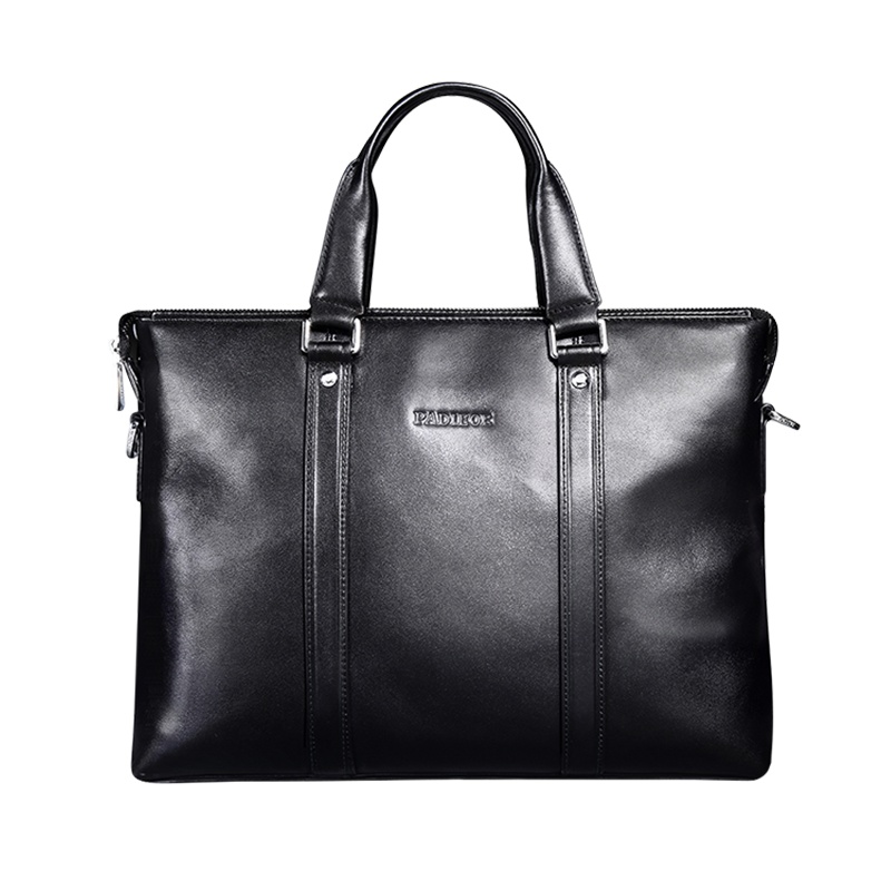 【顺丰配送】padieoe商务休闲单肩包男真皮包公文包男士手提包包2020新款男包斜挎包潮