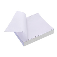 齐心(Comix) 晶纯电脑打印纸241-3白色三联二等分不撕边 1000页/箱(计价单位:箱)