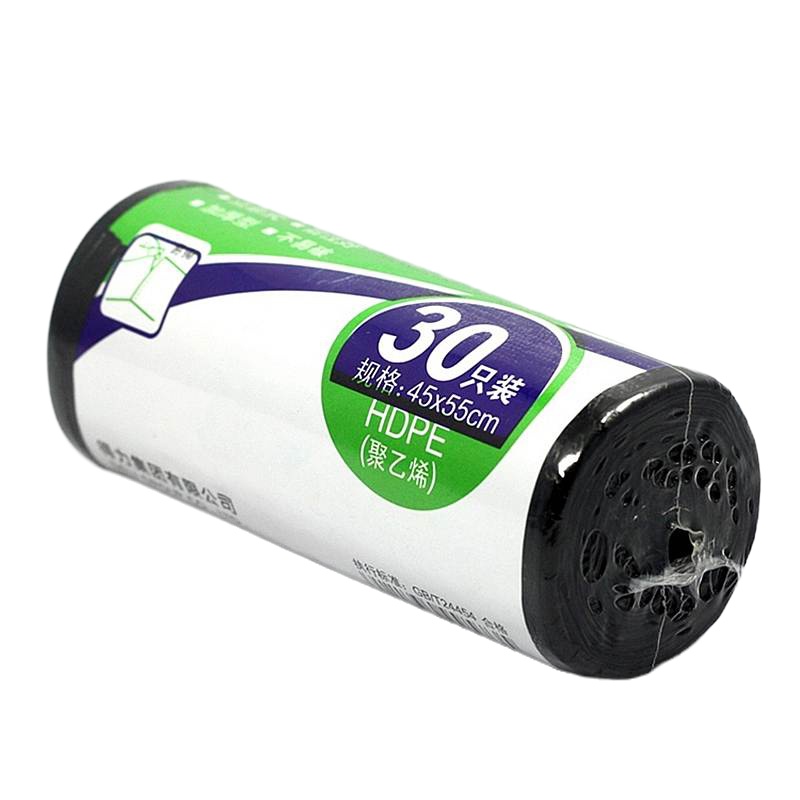 得力(deli) M 9573垃圾袋(黑)45*54cm(30个/卷)八角底