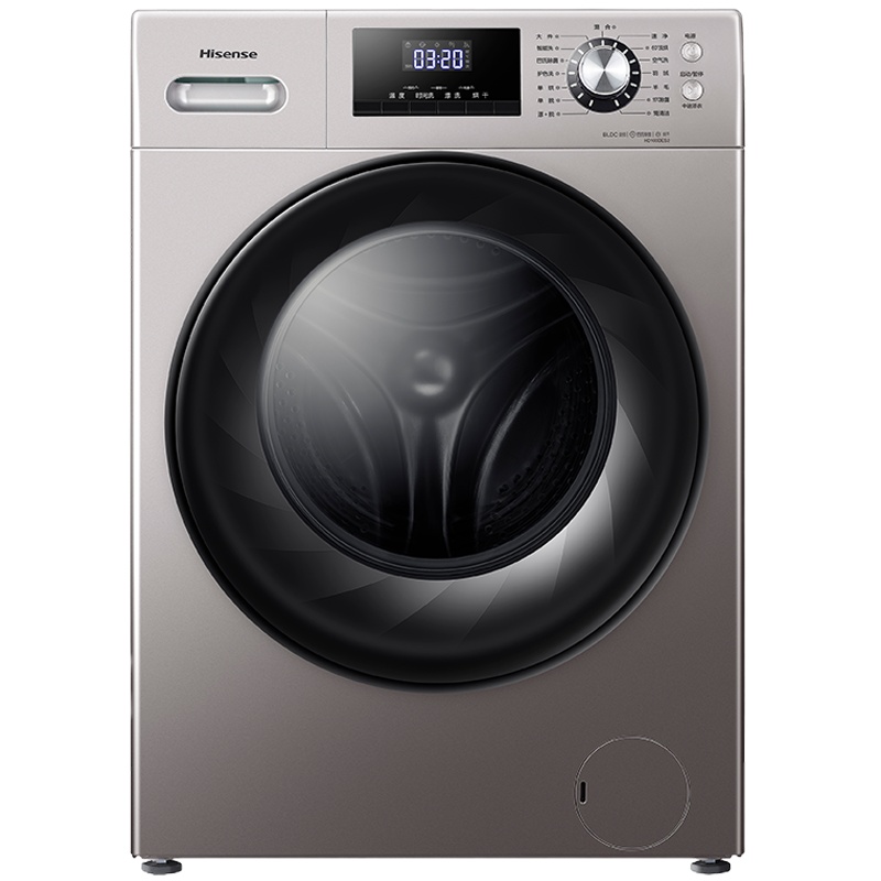 海信(Hisense) 10公斤kg家用大容量 洗烘一体机 变频全自动滚筒洗衣机 冷水护色 巴氏除菌HD100DES2