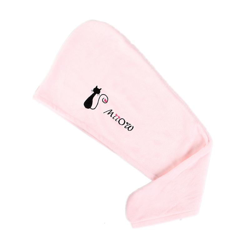 猫人干发帽MiiOW长帽吸水干发巾浴帽加厚包头巾速干毛巾干发帽