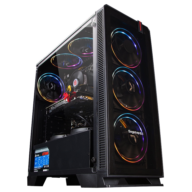 攀升 锐龙 六核十二线程R5 2600/RX580 升RX590 8G 游戏型 AMD主机 吃鸡主机 3A平台高配游戏主机 组装机 台式机 电脑主机整机