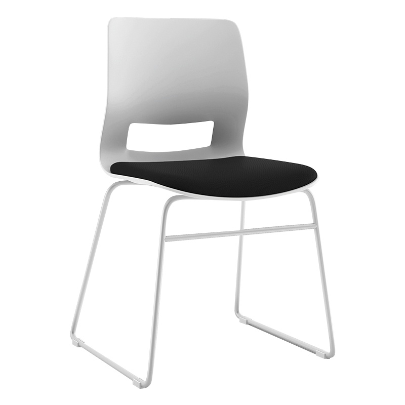 帅畅培训会议椅简约职员会客弓形洽谈桌椅子无扶手会议室靠背办公椅子