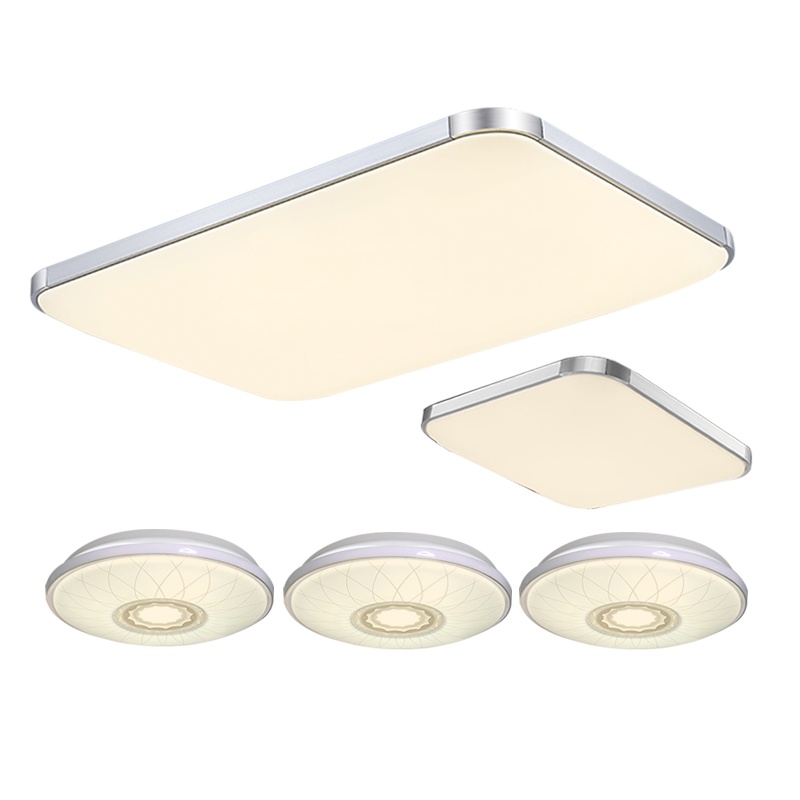 FSL佛山照明 LED吸顶灯简约现代长方形客厅灯大气卧室灯全屋成套亚克力灯具50三室一厅三室两厅两室两厅套餐组合