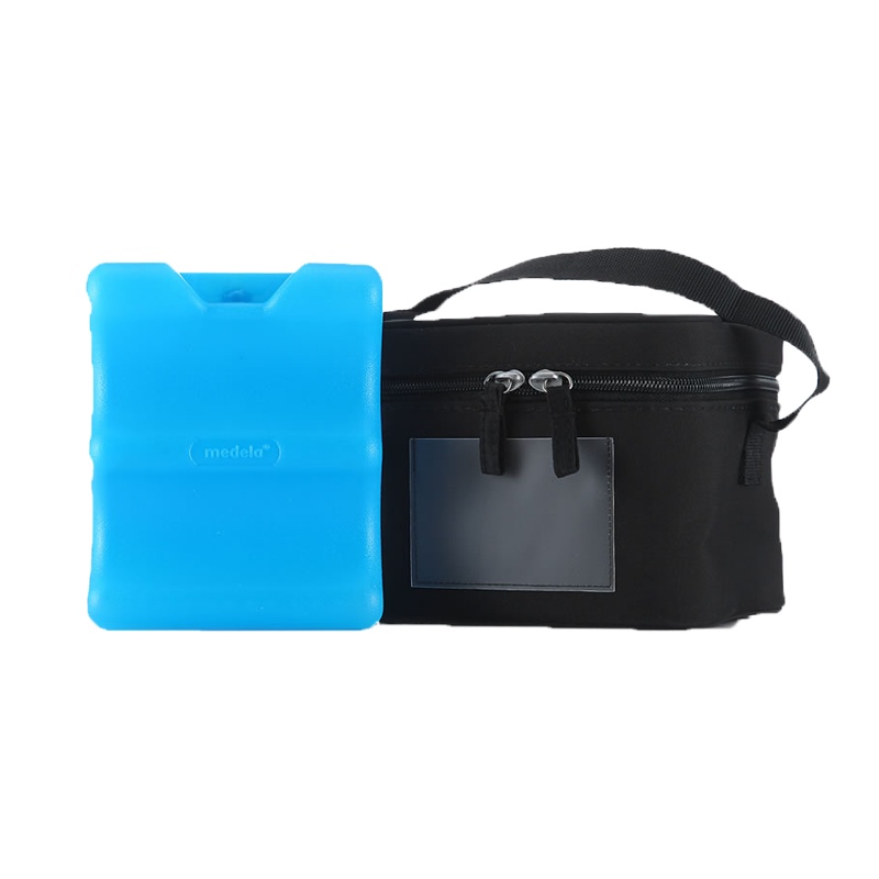 美德乐Medela便携式冰包储奶袋存奶(可放4个150ml奶瓶)设计低调百搭内附制冷元件持久制冷适用职场背奶妈妈