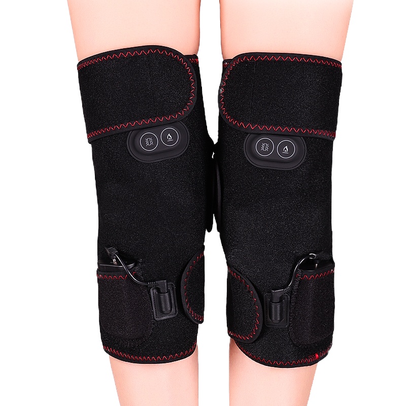 电加热护膝保暖老寒腿男女膝盖仪时光旧巷关节按摩器理疗发热热敷疼痛 电热按摩款 均码
