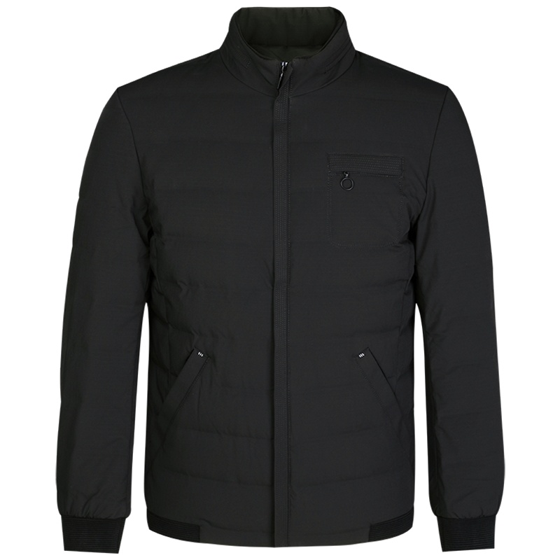 HODO红豆男装 冬季 羽绒服立领短款下摆罗纹休闲舒适保暖羽绒服外套男