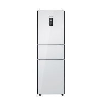 博伦博格/Blomberg KRD231XGB 231升电脑一级节能家用玻璃三门冷藏冷冻冰箱（白色）