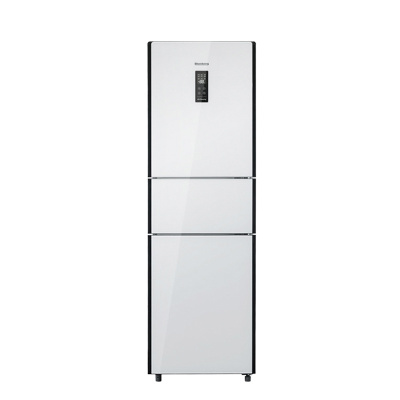 博伦博格/Blomberg KRD231XGB 231升电脑一级节能家用玻璃三门冷藏冷冻冰箱（白色）