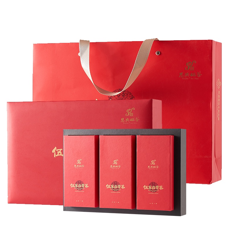 湖北伍家台贡茶2021新茶红茶茶叶恩施富硒茶高档蜜香型金骏眉红茶240g端午送礼佳品礼盒装浓香型