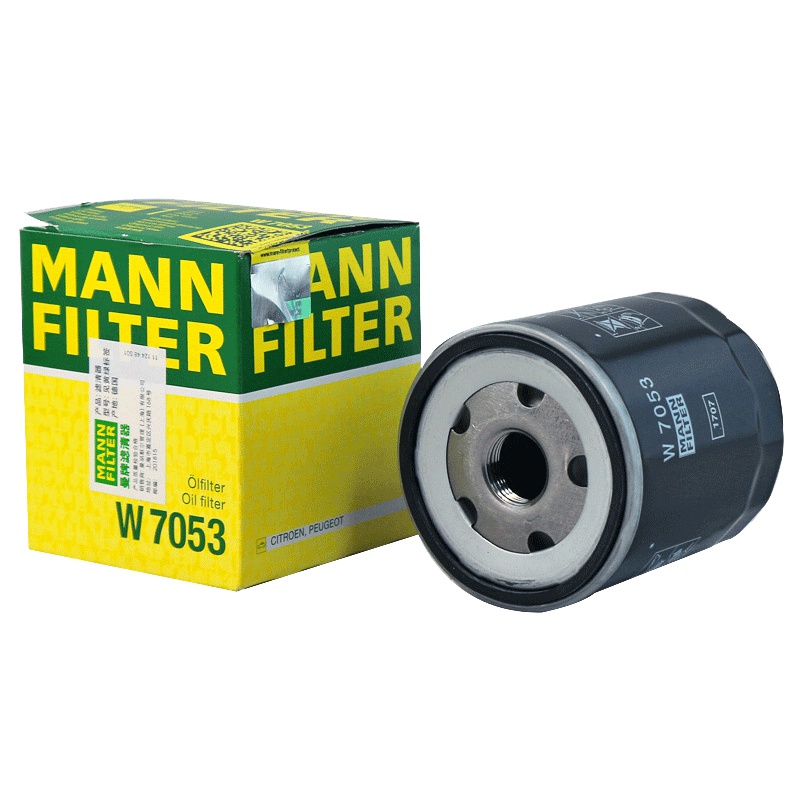 曼牌(MANN)机滤W7053适配比亚迪/富康/C5/307/508/传祺/纳智捷5/6/7/CEO/风神AX7