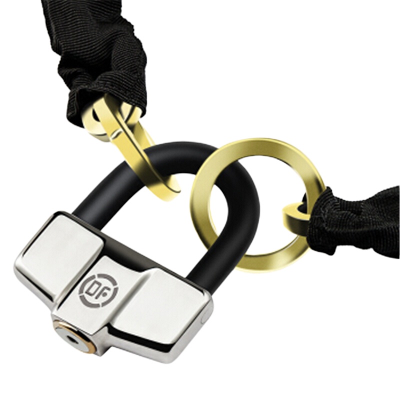 DF 不锈钢锁头抗20吨液压剪链条锁 1.2m