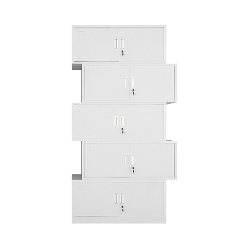 铭威盾钢制文件柜办公资料柜铁皮档案柜带锁储物柜财务凭证柜分体五节器械柜