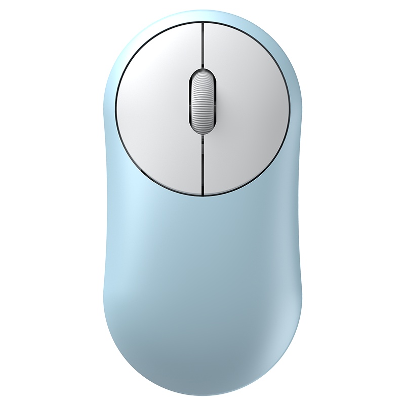 达尔优UFO飞碟无线鼠标 2.4G/蓝牙 有声/静音无声 (家用办公 笔记本电脑 IPAD/MAC) 湖水蓝