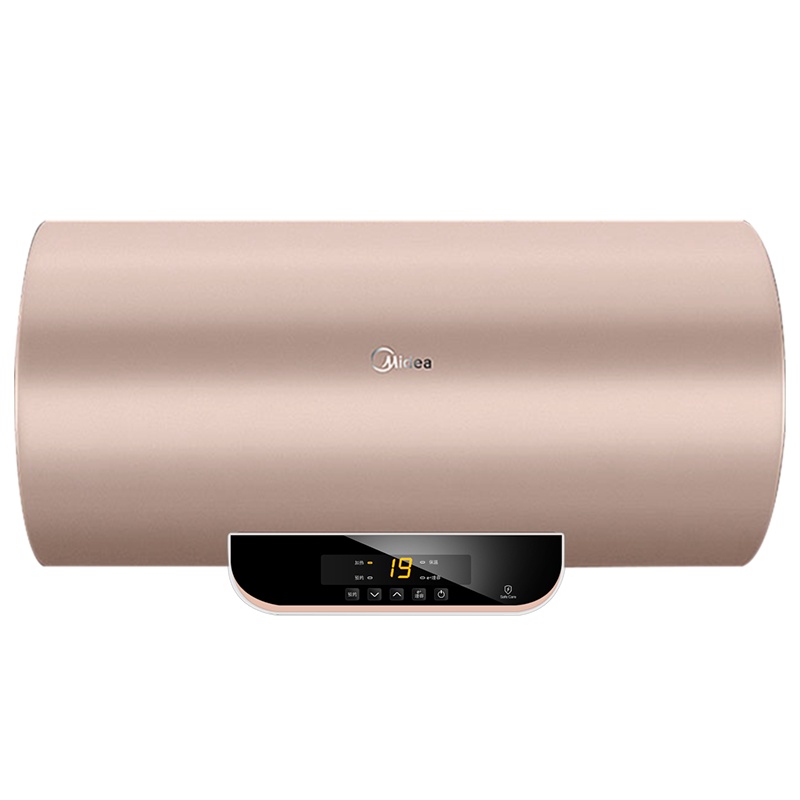 美的(Midea)60升电热水器F6021-T1(HY)2100W速热 无线遥控预约洗浴 抑菌管路 8年质保 玫瑰金色