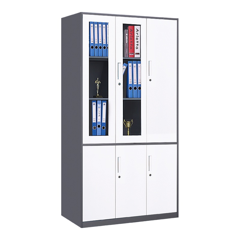 震海钢制文件柜四办公室档案柜资料柜铁皮柜带锁家用柜子储物柜