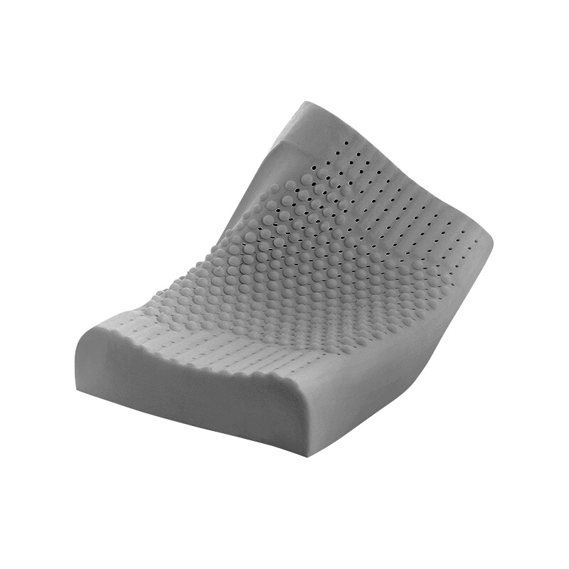 沃荷(KnowHow)泰国进口天然乳胶成人防螨竹炭颗粒按摩枕颈椎枕橡胶枕头枕芯乳胶枕