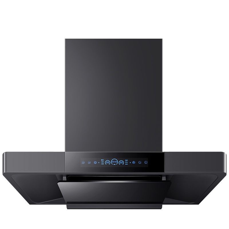 优盟UT110B-24m³顶吸式抽油烟机家用24立方大风力钢化玻璃自动清洗触控油烟机欧式