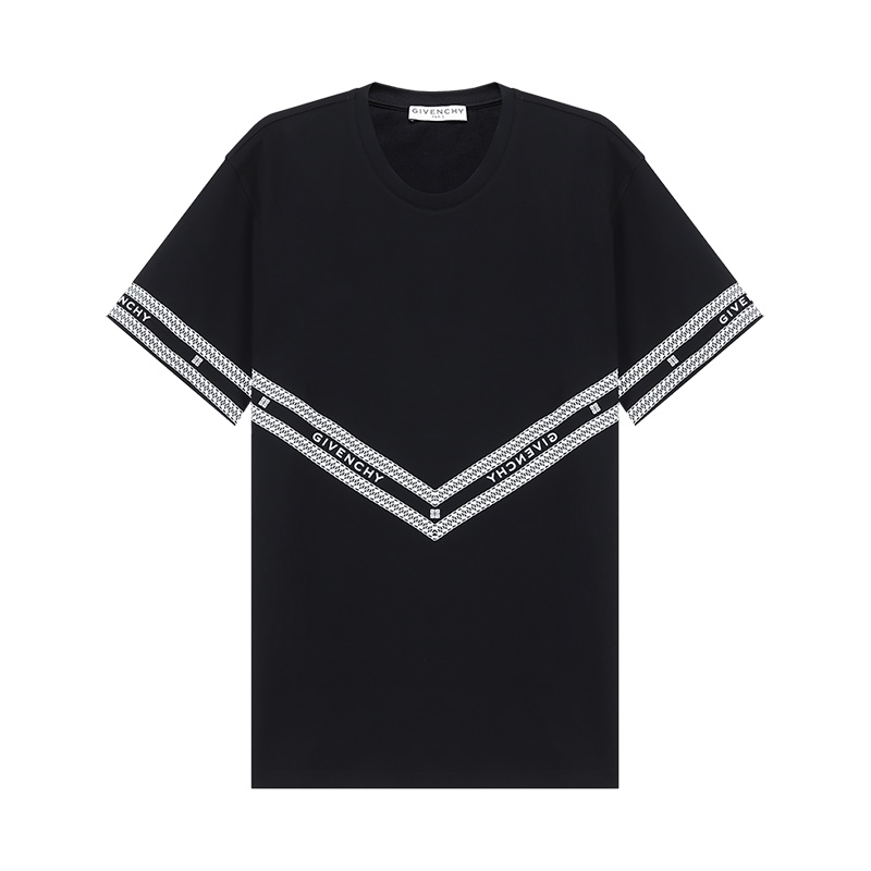 纪梵希 GIVENCHY 男士 棉质圆领短袖T恤BM70YS3002