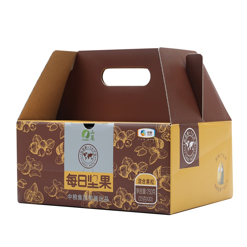 中粮山萃每日坚果仁大礼包混合袋装孕妇干果每天天小包装25g*30包