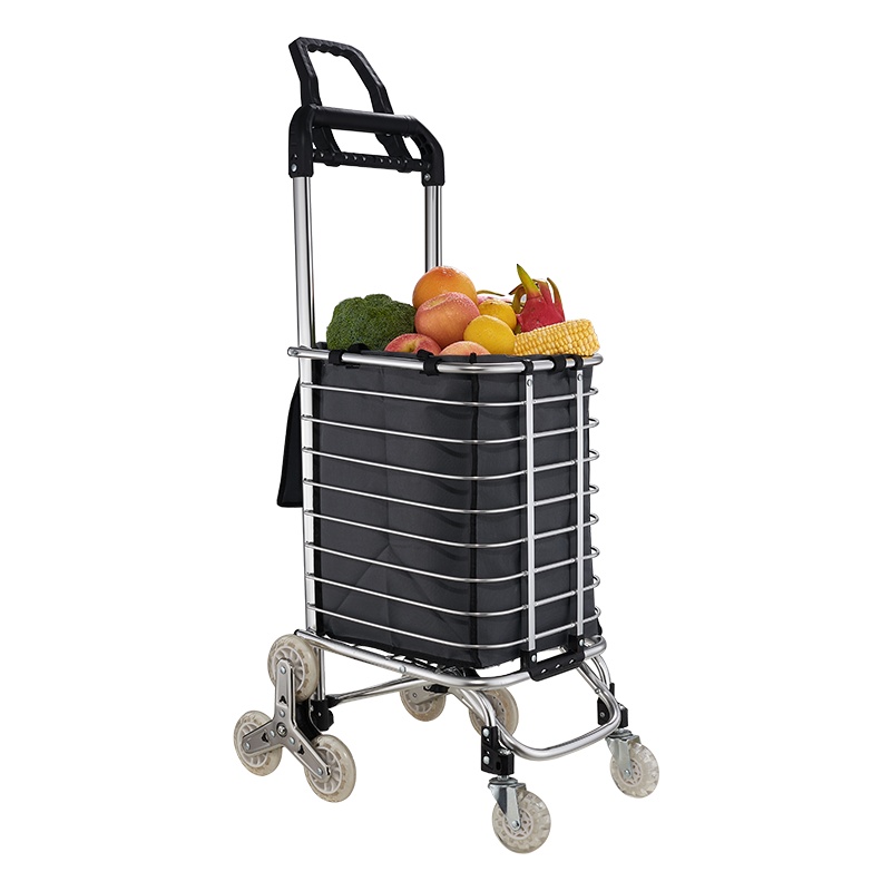 卡贝购物车买菜车小拉车手拉车爬楼折叠便携家用推车拉杆老人拖车