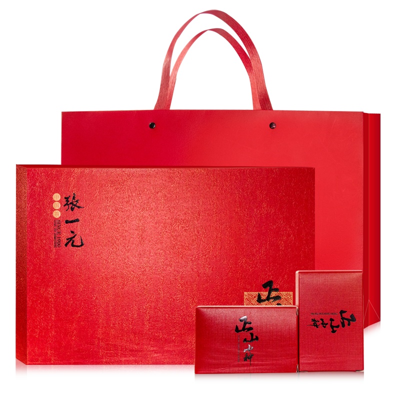 张一元茶叶 武夷山蜜香型特级正山小种红茶144g(36包) 礼盒装