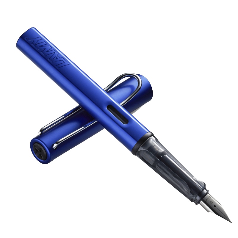 lamy凌美钢笔恒星AL-star商务书写墨水笔钢笔皇家蓝F尖