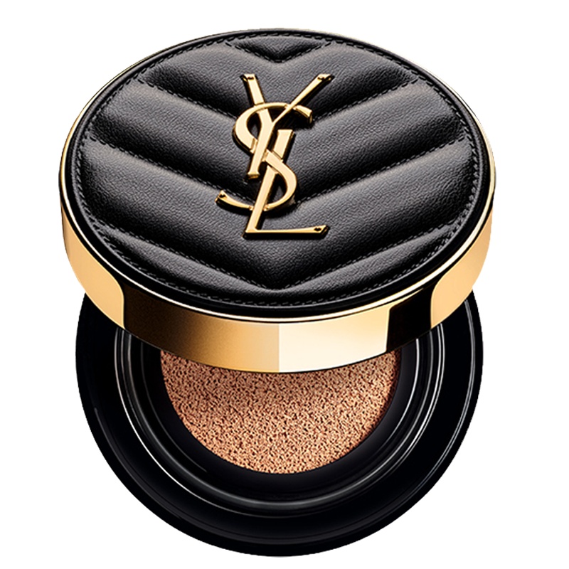 圣罗兰(YSL)全新皮气垫 皮革气垫 墨水气垫 哑光遮瑕保湿持久不脱妆BB霜 B20适合自然肤色
