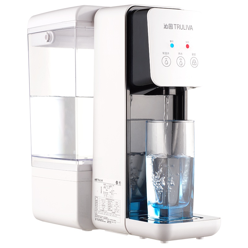 沁园(QINYUAN)饮水机台式家用饮水机即热即饮 4L大容量可移动水箱QX-WF-1313